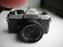 Newer Yashica FX7 (FX3 European model) mechanical shutter SLR camera with 50mmf2 lens