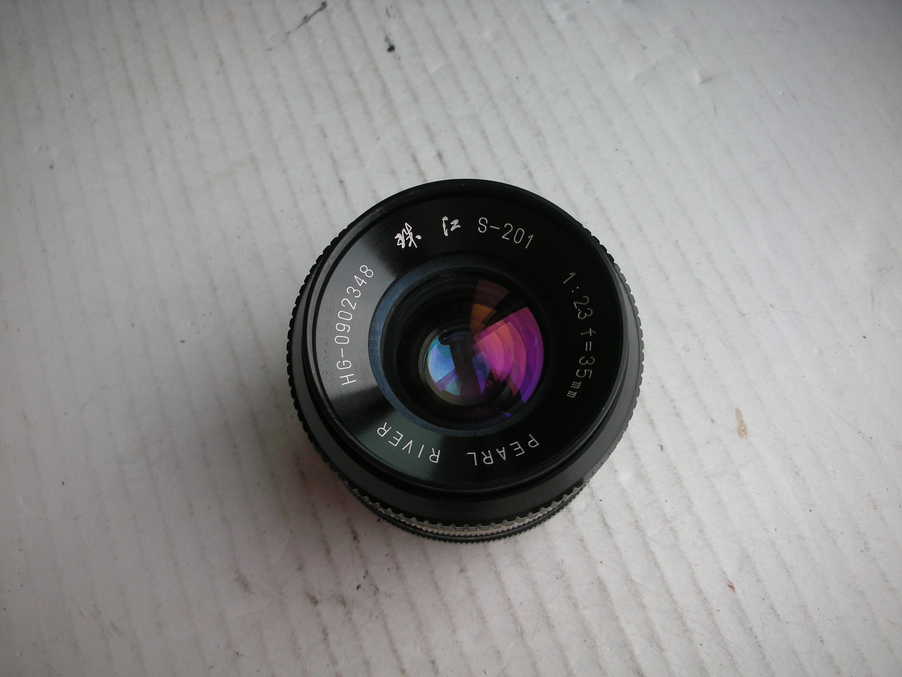 Extremely new Pearl River 35mmf2 3 metal making classic lens MD outlet collection using upper pint cover