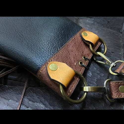 Дорожная кожаная оригинальная поясная сумка, DIY