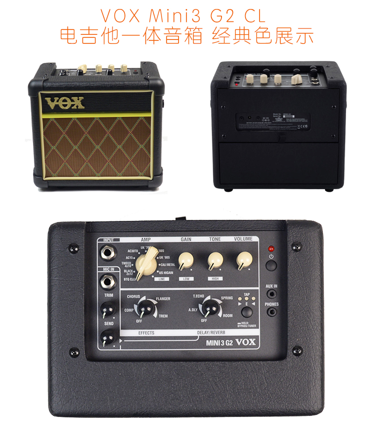 Vox MINI3 5 cầm tay mini guitar điện ballad hộp guitar acoustic chơi loa âm thanh pin điều khiển - Loa loa loa vi tính sony