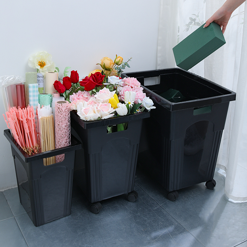 Law Style Wake-up Bucket Plastic Bubble Water Bucket Flowers Flower Flower Flower flower Flower Bucket Flower Shop Special Large Number Water Storage Bucket Floral material-Taobao