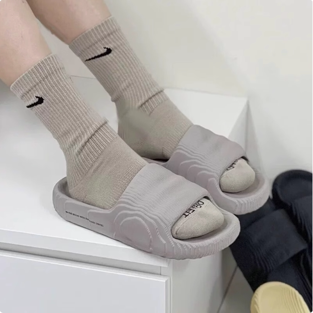Adidas/Adidas Trefoil Slippers, Unisex, Home Casual Sandals, Slip-On Slippers Hq4670