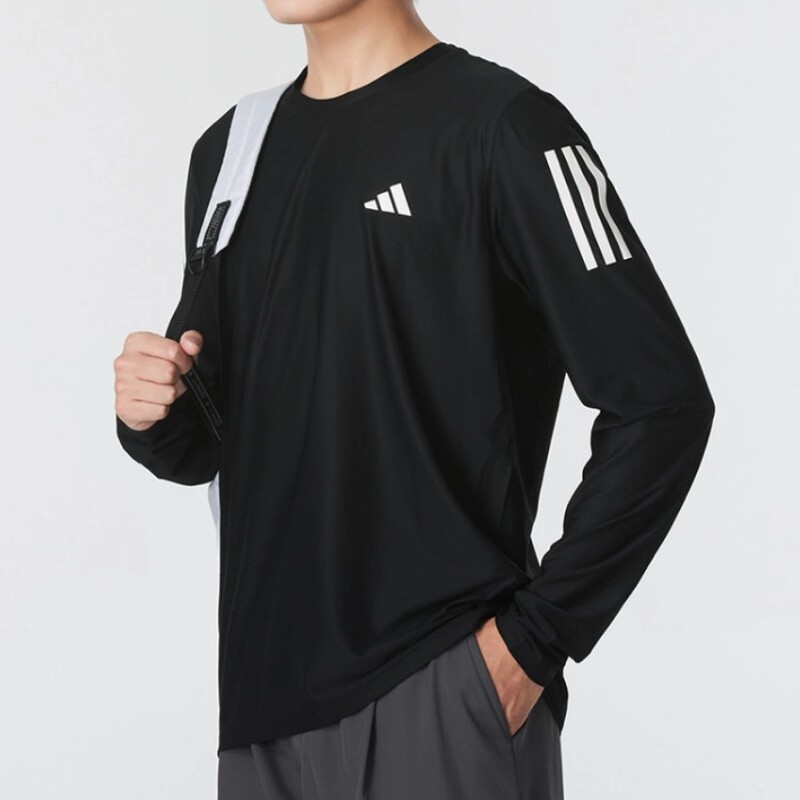 Adidas/Adidas Genuine 2026 New Men's Moisture-Absorbing and Breathable Sports Fitness Long-Sleeved T-Shirt In1486