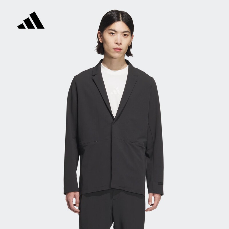 Adidas Adidas Wuzong Series Men's Spring Woven Quick-Drying Cool Black Suit Jacket Jl9345