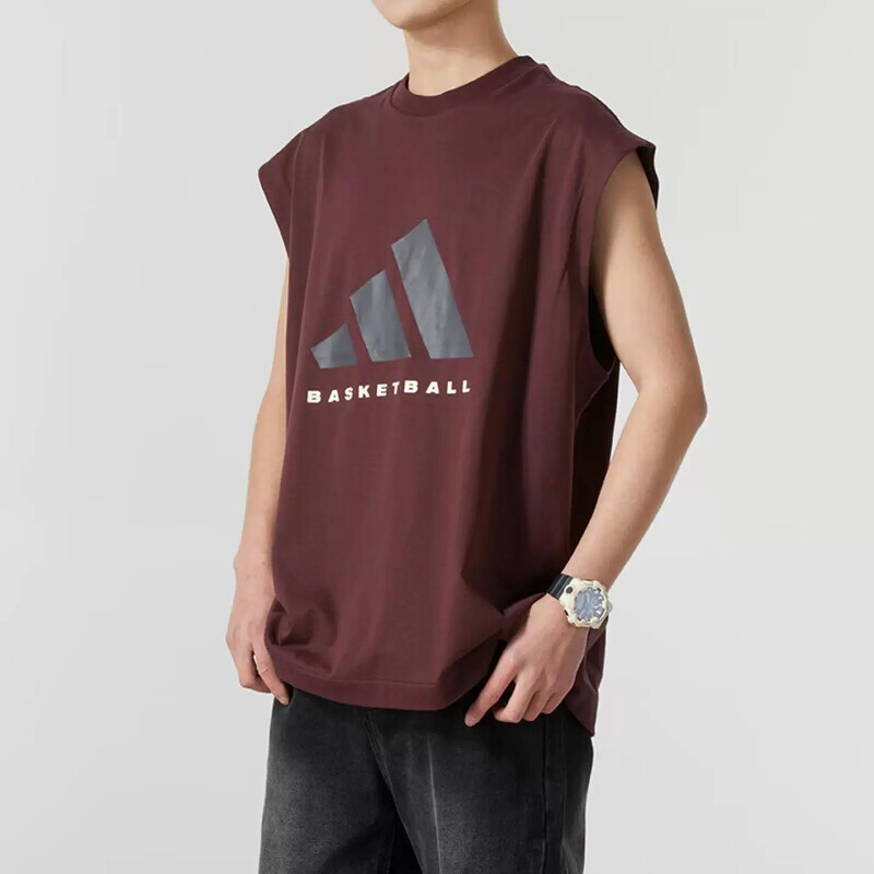 Adidas/Adidas Sleeveless T-Shirt for Men and Women, New Summer Basketball Sports Training Vest Jd6133