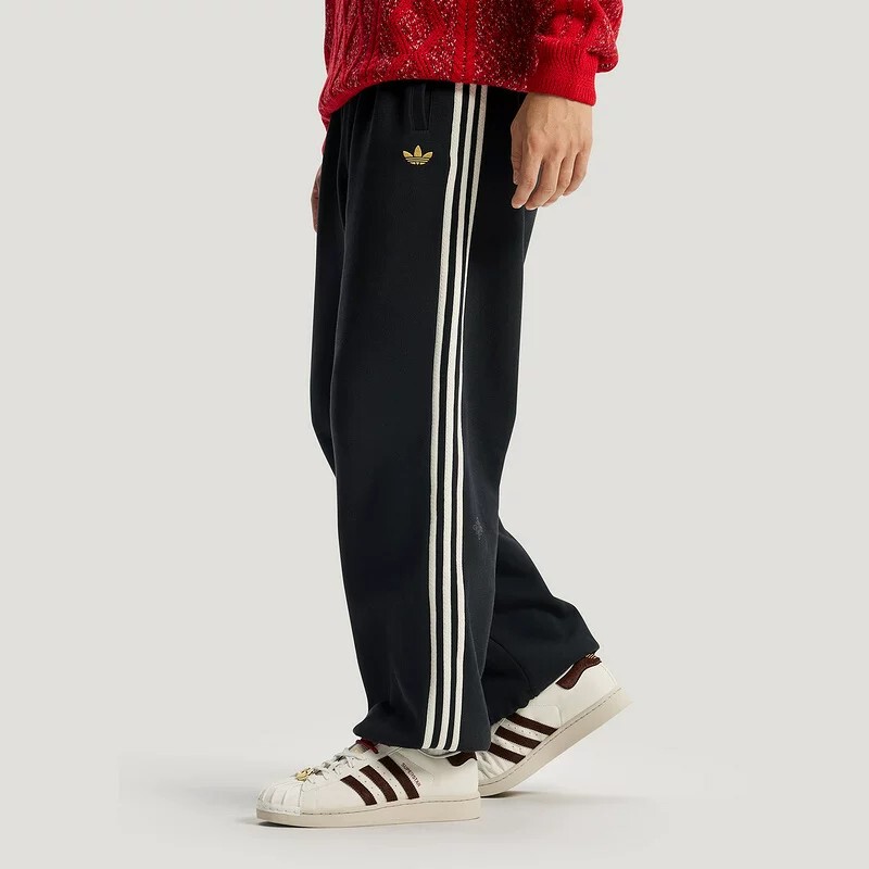 Adidas Trefoil Men's Sweatpants Embroidered Logo Knit Versatile Casual Straight-Leg Pants Ij0707