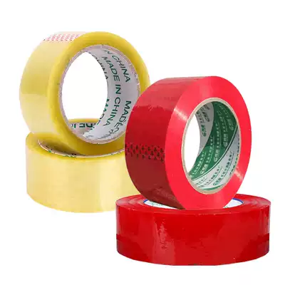 Transparent tape Wedding big red tape Packing tape Office and household packaging tape Tape sealing wide tape