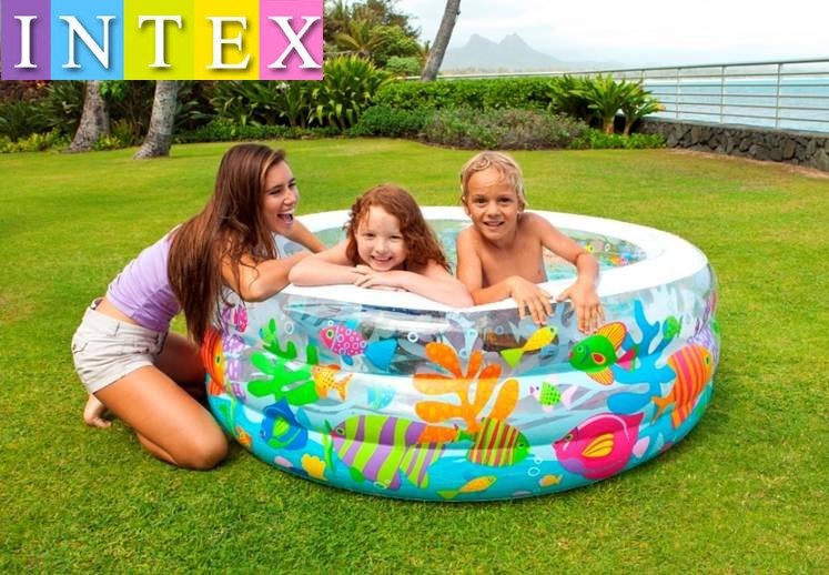 INTEX goldfish inflatable play pool Children's Family Swimming pool Adult Bath Tub Ball Pool Sand Pool
