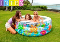 INTEX goldfish inflatable play pool Childrens Family Swimming pool Adult Bath Tub Ball Pool Sand Pool