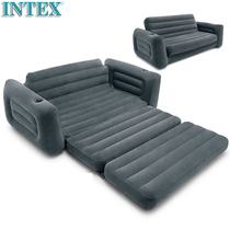 INTEX luxury double inflatable sofa single folding lazy sofa bed backrest inflatable bed