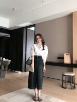 TMH STUDIO Spring Peach Wine Acetate Shirt Woman Summer Advanced Sensation Sunscreen White Shirt Embroidered Long Sleeve Blouse