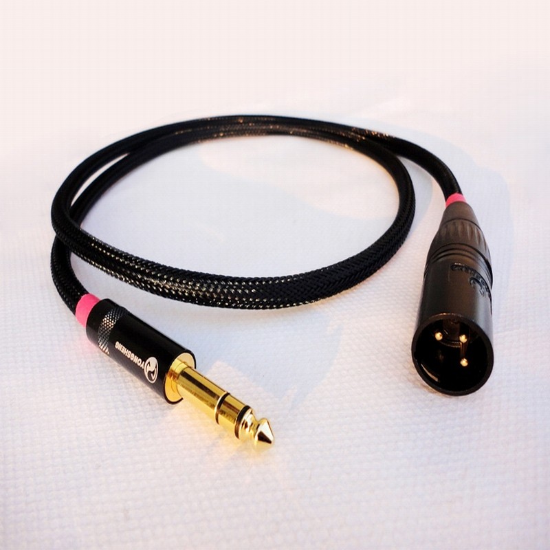 Fever Class Audio Line 6 35 TRS to XLR Major Core to Kannon Balance Line Black Gold Edition