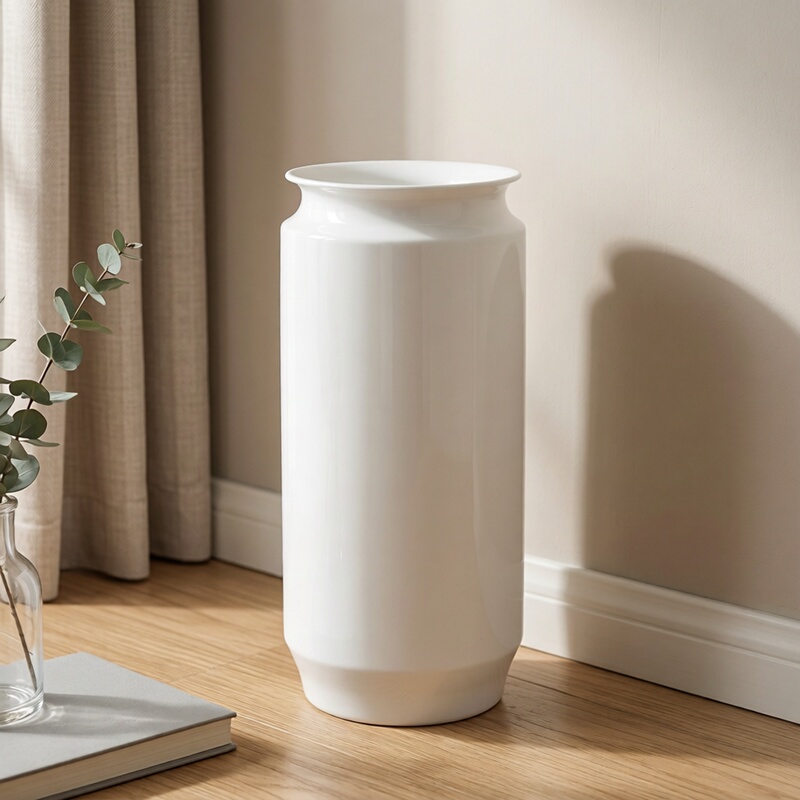Jingdezhen Ceramic Arrow Tube, Calligraphy and Painting Tube, Calligraphy and Painting Scroll, White Porcelain, White Porcelain Winter Melon Vase, Flower Vase, Hydroponic Vase, Light Luxury Jingdezhen Ceramic Arrow Tube, Calligraphy and Painting Tube, Calligraphy and Painting Scroll, White Porcelain, White Porcelain Winter Melon Vase, Flower Vase, Hydroponic Vase, Light Luxury