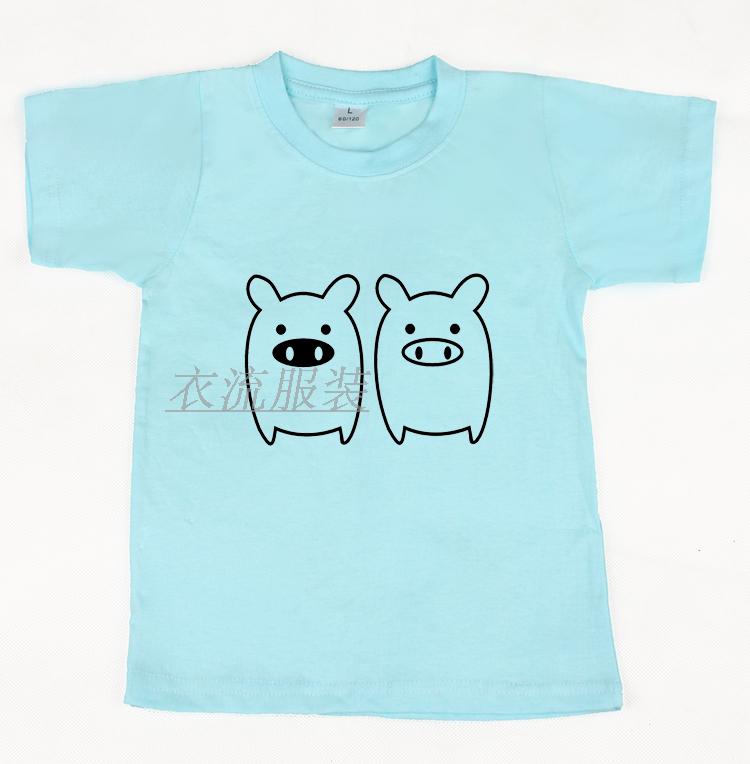 DIY tùy chỉnh cotton mùa hè trắng T-Shirt mẫu giáo quần áo đồng phục học sinh mùa hè một mảnh quần áo trẻ em graffiti cha mẹ và con đồng phục học sinh tiểu học