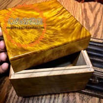 Fairy Works Small Leaf Zhen Nang Tea Case Small Leaf Gold Silk Nanmu Wood First Decoration Case Containing Box Tenon-and-mortise Structure solid wood Classical Products