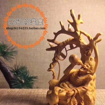 Fairies Huangyangmu Sculpture Statue of the Buddha is dedicated to the home Ornament Pendulum and Wood Engraving Handicraft Decorations