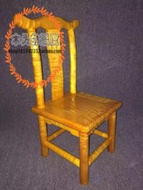 Fairy as large leaf gold silk Nan wood official hat chair leaning back chair gold silk Nangwood furniture children small stool solid wood chair delivery