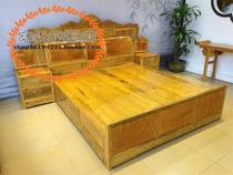 Fairies fairy for quality Ming and Qing Classic gold silk Nan beds Three sets 200 200 * 180 * 137 engraving of red wood furniture