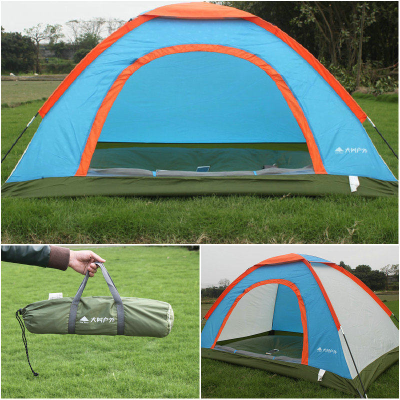 Outdoor camping tent children's park tent double camping rain-proof sun-proof camping tent