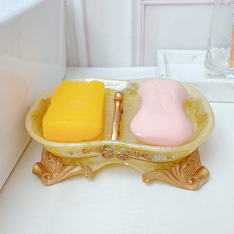 Drain Soap Box European Style Soap Case with lid Creative Nordic Home Big Hand Soap Dish Bath ACCESSORIES ACCESSORIES