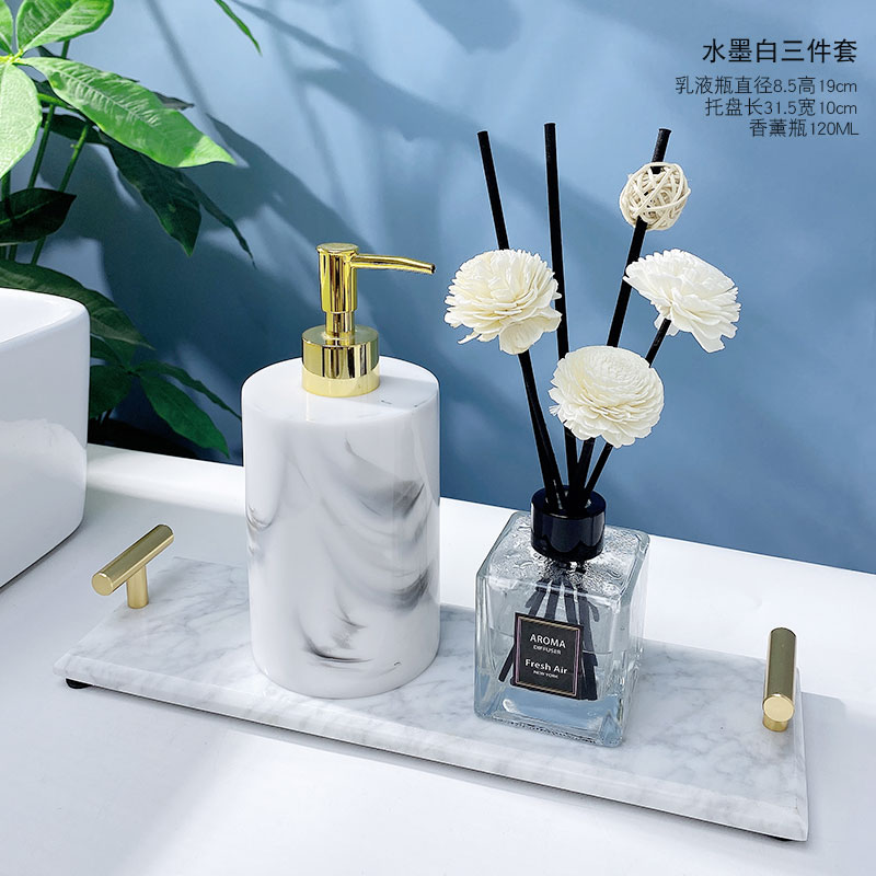 simple lotion bottle set new european style hand sanitizer bottle resin press beauty store shower gel bottle creative