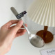 Foreign trade original 304 stainless steel matte deepening meal spoon drink soup spoon long handle food grade household use