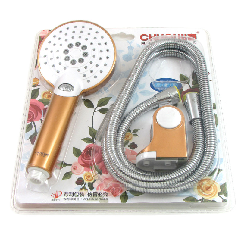 Pressurized shower single-head shower shower head patented dial-type hand-held shower set water-saving shower head