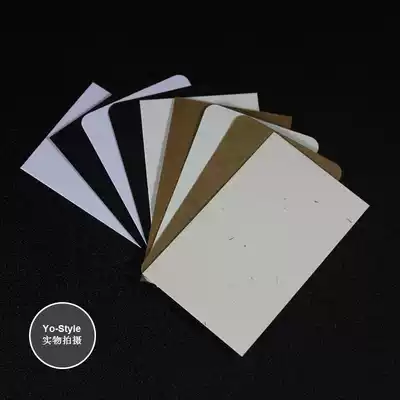 Business card size blank card tag card trend hand-painted card graffiti card creative DIY card single word card