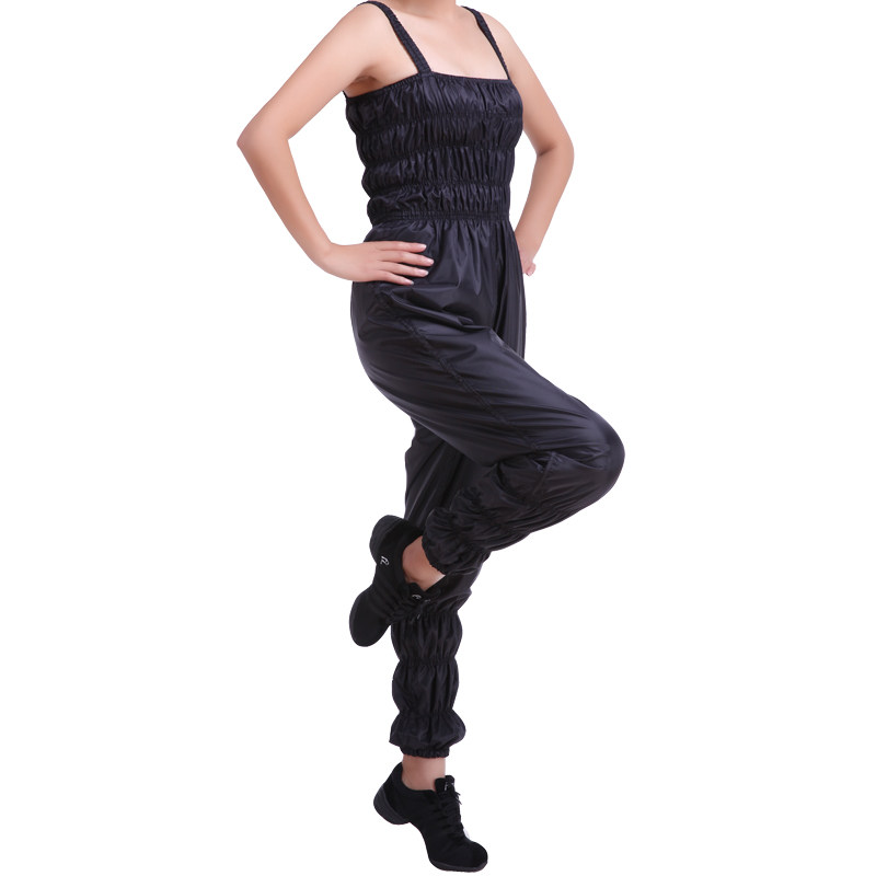 Burst sweatshirt woman dance with body harness to lose weight, autumn winter fever clothes slim fit sweatpants sauna sweatpants sweatpants