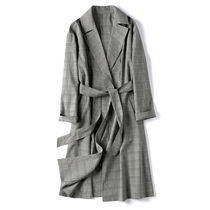 F1021 Autumn Zhizhi special new 1W5 customer fabric single layer unlined elegant atmosphere trench coat