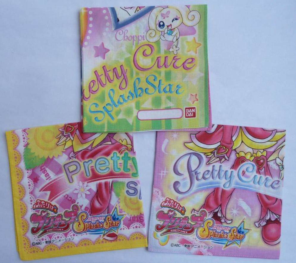 Japan back to Pretty Cure Splash Star Cartoon handker-decorated cloth wrapping cloth with pen fine