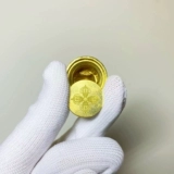 Фармацевт китайского стиля Будда позолоченная позолоченная бронзовая статуя