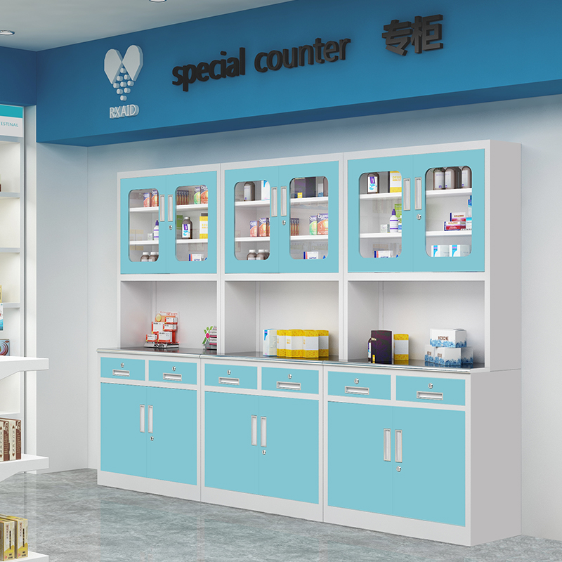 Thickened stainless steel medical beauty salon kindergarten western medicine cabinet clinic oral dental aseptic treatment cabinet disposal table