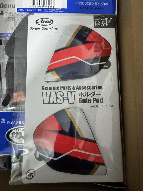 Arai Rx-7X Pedrosa Shugun Helmet Ear Flaps Genuine