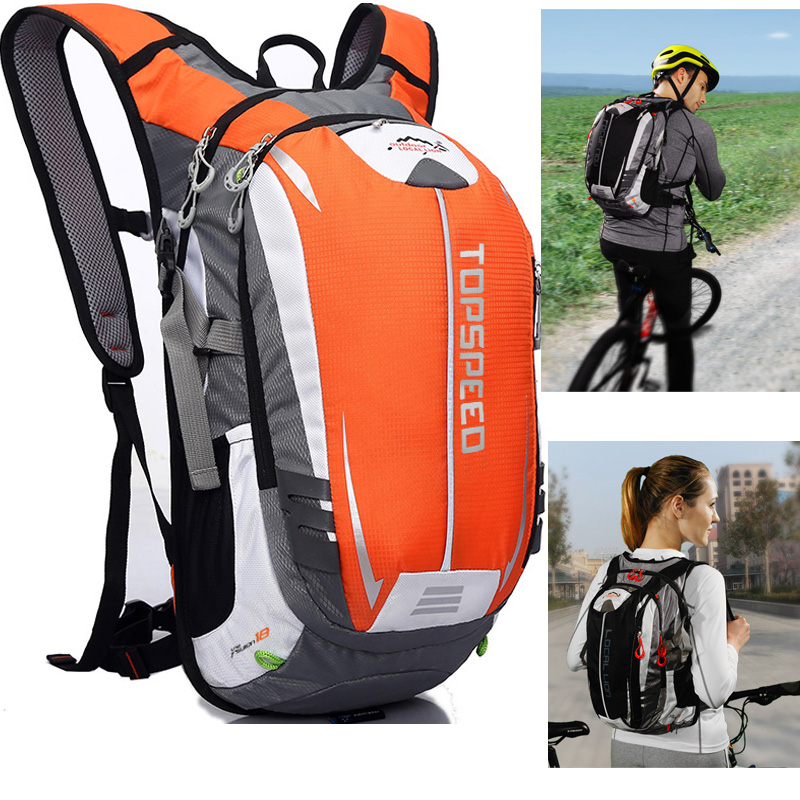Outdoor 18L riding shoulder bag Men's and women's leisure sports travel travel bag Children's autumn tour small backpack lightweight