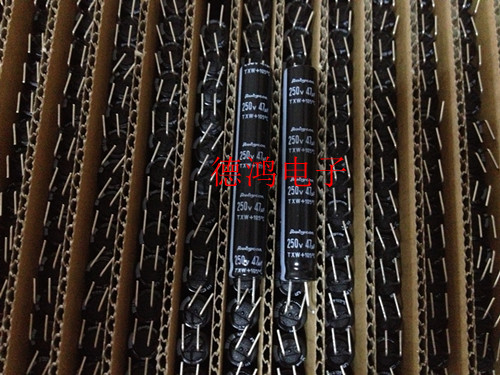 Japan imports ruby 250V47UF 8X50 TXW series long life LED liquid crystal energy saving capacitor