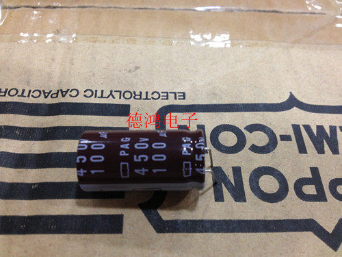 Black Kong 450V100UF 18X35 5 PAG series long life horizontal chemical aluminum electrolytic capacitor