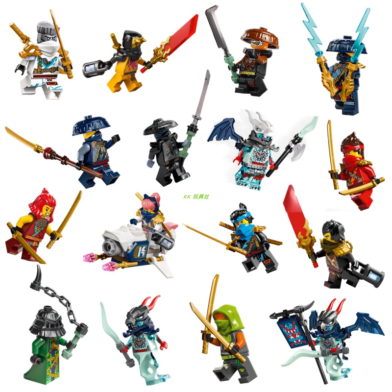 【Kk Toys】71843 Ninja Authentic Minifigure Rockes Kultier 71845 71844 71848