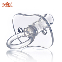 New product Rikang pacifier full silicone sleeping super soft round baby comfort coax baby artifact chain anti-drop