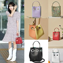 Direct mail 12 color Korea] KOIMOOI Hyuna Kim Soo-yeon Cowhide handbag small square bag shoulder bag