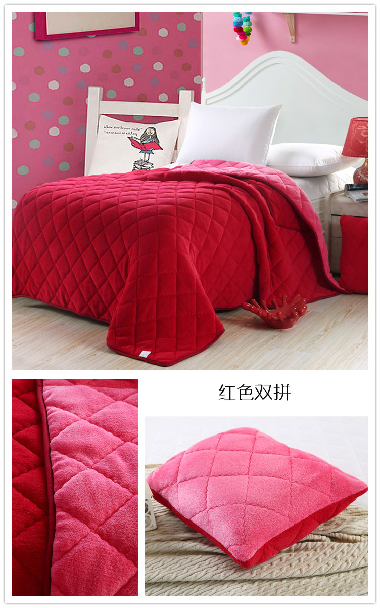 Flannel gối bằng lõi kép sử dụng dày lông cừu san hô đệm gối xe văn phòng ăn trưa nghỉ chăn lớn gối kèm mền 2 in 1