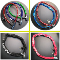 Bicycle lock steel wire lock chain lock ring lock door thick chain lock soft lock bicycle slender lock