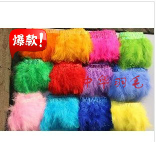 U.S. imported turkey velvet cloth edge lace clothing accessories feather skirt edge feather brush strip 2 meters