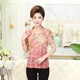 Mother's Day women's fashionable middle-aged and elderly mother's tops summer short-sleeved T-shirt shirt breathable Taiwan mesh temperament