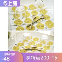 Spot rag Japan imported scouring cloth Norse vintage flower kitchen mosquito net cotton yarn hand towel