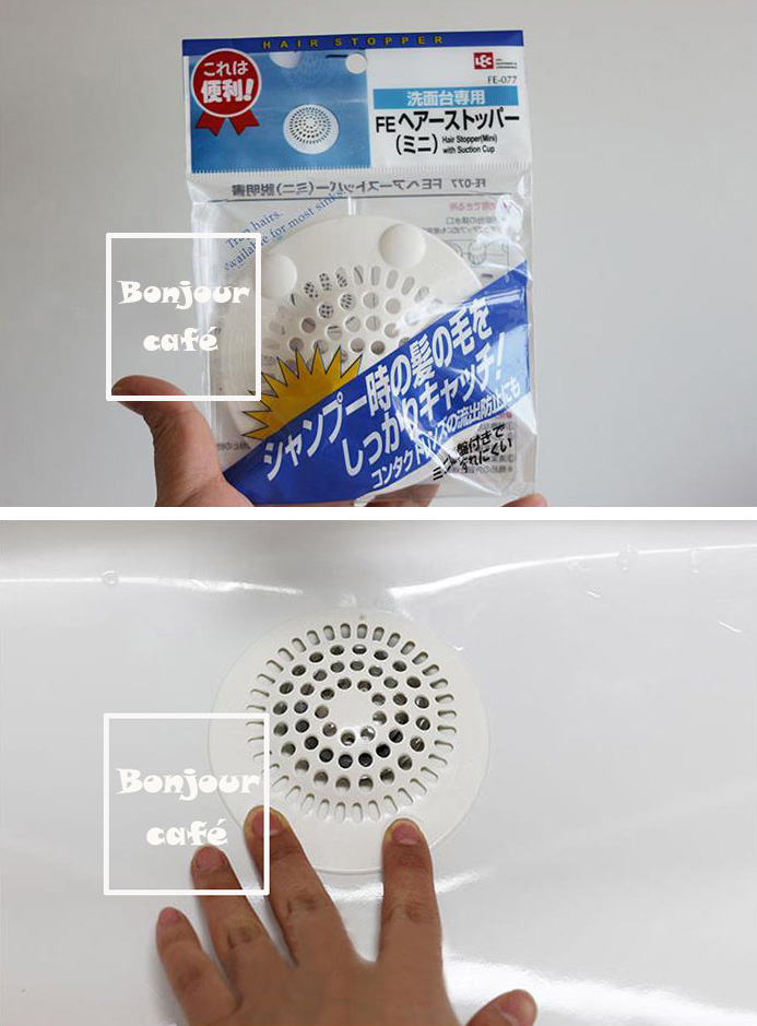 Japan Bathroom Hair HAIR FILTER COVER MAKEUP ROOM SEWER FILTER KITCHEN ANTI-CLOGGING DRAIN SINK Floor Drain Sticker