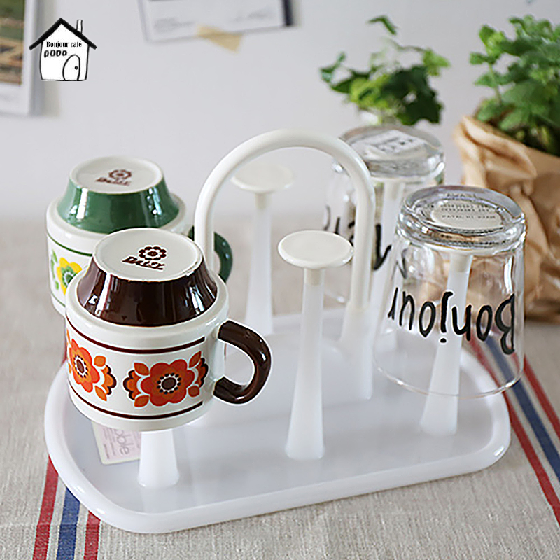 Spot Japan Import Brief Yoti Can Lift Cup Shelf Rack shelf Shelf Drain Shelf Bottle bottle wine glass holder