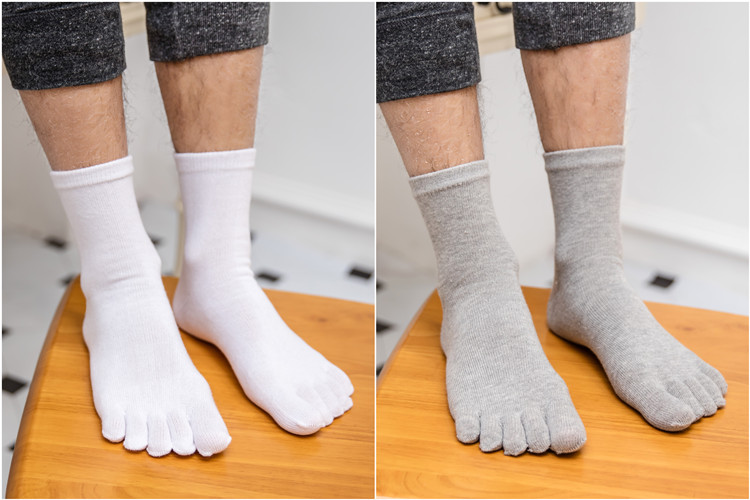 Năm ngón tay vớ cotton thể thao cotton vớ vớ nam ống vớ vớ ngón chân khử mùi vớ nam tất cao cổ nike