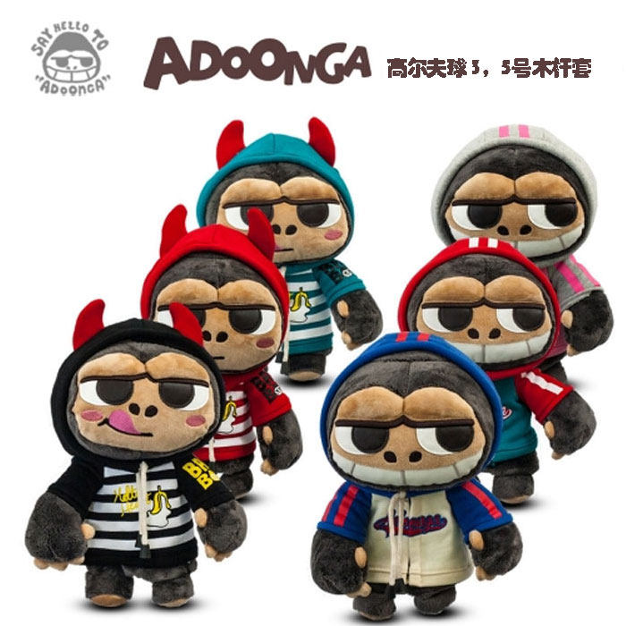 Driver head cover Korea ADOONGA golf club cover 1 protective cover cartoon GOLF fairway wood