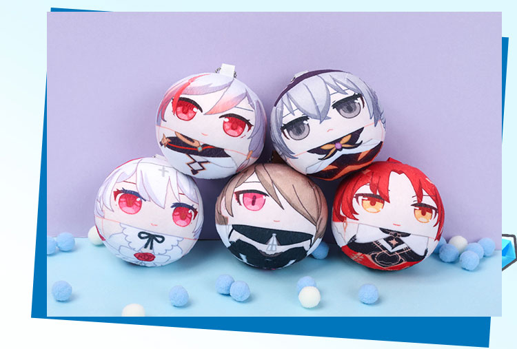 Anime Honkai Impact 3 Kallen Cosplay Plush Doll Toy Dango Pendant Kawaii#E1406